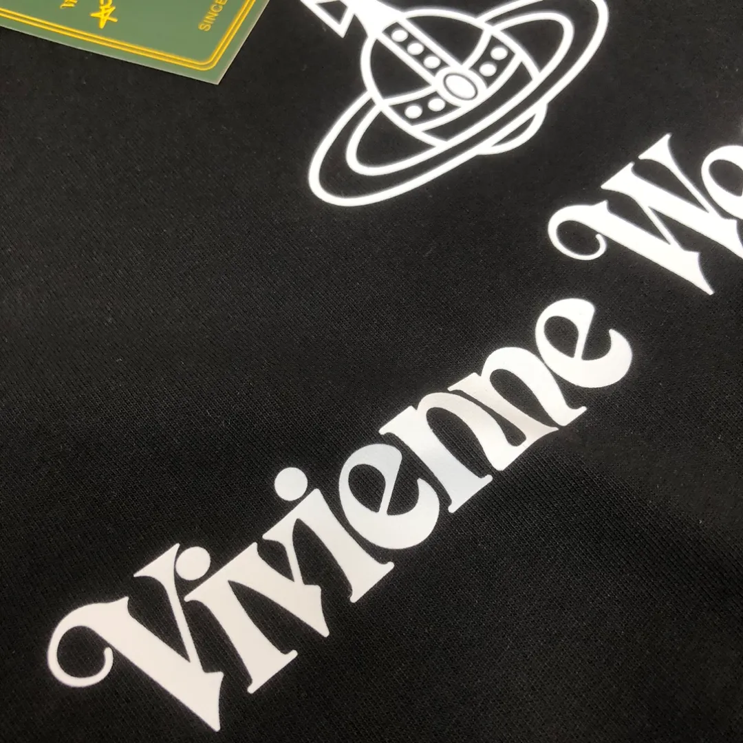 💥 Vivienne Westwood · New Arrival Same Style👫 T ， ， logo ！ ！ ， ， ！！ ：Black White Size：M-3XL（ ）